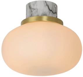 Lucide Lorena plafondlamp 23cm 40W marmer licht