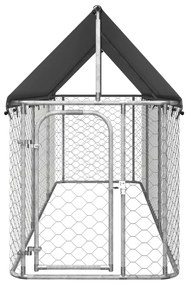 vidaXL Hondenkennel voor buiten met dak 400x100x150 cm