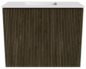 Mondiaz Joya 50cm toiletmeubel shadow met wastafel faye links zonder kraangat talc