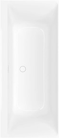 Villeroy & Boch Subway 3 0 inbouwbad 2-persoons 180x80cm glans wit alpin quaryl incl. afvoer met bodem-vulcombinatie wit