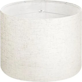 VEVOR lampenkap trommel 33 x 33 x 25 cm (boven x onder x hoog), 1 st. Medium vervangende kap van linnen + PVC, lampenkap voor tafellampen, staande lampen en hanglampen (licht linnen)