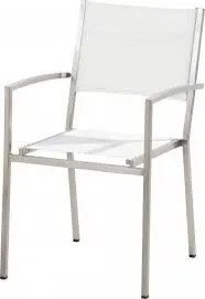 4 Seasons Outdoor | Plaza stackable chair, white  Tuinstoel    Wit weerbestendig