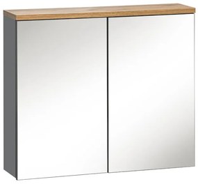 Comad Bali Grey 841 FSC spiegelkast 80cm eiken/antraciet