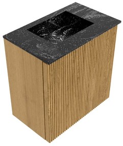 Mondiaz Joya DLux 40cm toiletmeubel oak met wastafel faye midden zonder kraangat lava