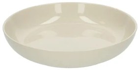 Diep bord, steengoed, beige, spikkel,Ø 22,5 cm