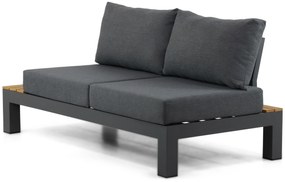 Loungeset 6 personen Aluminium/Teak Grijs Lifestyle Garden Furniture Vittoria