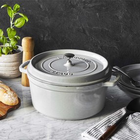 Staub La Cocotte Cocotte 24 cm / 3,7 l, Rond, White truffle - La Cocotte - Staub