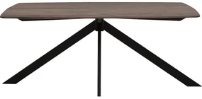 Goossens Excellent Eettafel Floyd, Semi rechthoekig 180 x 100 cm met split