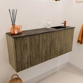 Mondiaz Joya DLux 100cm toiletmeubel dusk met wastafel faye rechts 1 kraangat lava