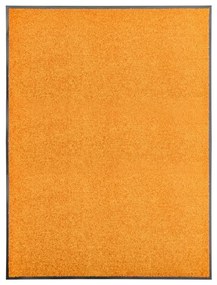 vidaXL Deurmat wasbaar 90x120 cm oranje