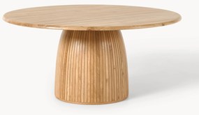 Ronde eettafel Nelly met groefstructuur, in verschillende formaten