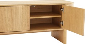 Eiken Tv-meubel Scandinavisch 200 Cm - 200x42x50cm.