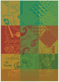 Jacquard theedoeken Espelette Tor50 Basque, 2-delig