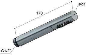 Hotbath Mate M351 handdouche staafmodel ABS chroom