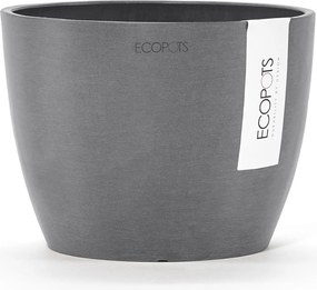 Ecopots bloempot Stockholm Mini 16  - Rond - Grey - Diameter 16,2 x H12 cm