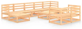 vidaXL 10-delige Loungeset massief grenenhout