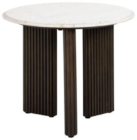 Richmond Interiors Mayfield Ronde Bijzettafel Marmer - 55 X 55cm.