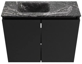 Mondiaz Ture DLux toiletmeubel 60cm urban met wastafel lava links zonder kraangat