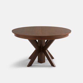 Eettafel, 6 tot 12 personen, notenfineer en gekleurde beuk, GOSLING