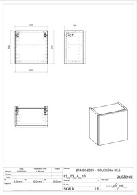 Comad Nova Oak kleine kast 30x20x30cm eiken