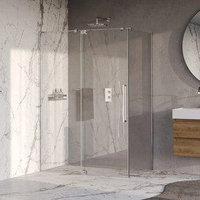 Brauer Stellar douchecabine met draaideur 140x80cm chroom