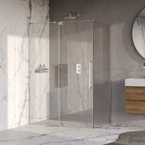 Brauer Stellar douchecabine met draaideur 140x80cm chroom