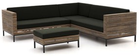 Hoek loungeset ROUGH  | 5 personen | Loungeset Old Teak Greywash | Hoekbank Teakhout | 250x250cm | Kees Smit Tuinmeubelen