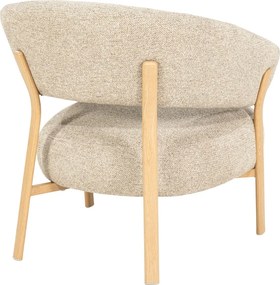 Fauteuil Met Houten Poten Naturel