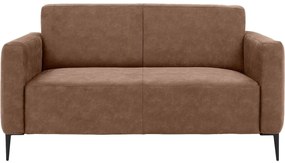 Goossens Key West bruin, micro leer, 2-zits, modern design