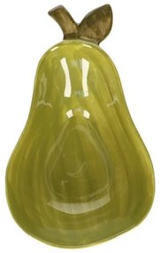 Schaal peer, steengoed, 20.5 X 13 X 5 cm