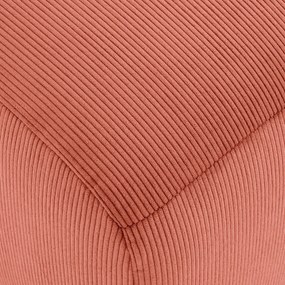 XL poef, fijn geribbeld fluweel, Liora