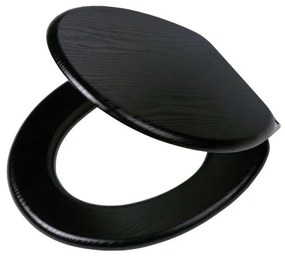 Tiger Toiletbril Blackwash Softclose MDF Zwart 37.5x5.5x43cm 252030746