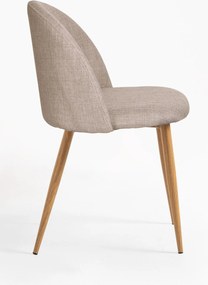 Set 4 Vint Stoffen Stoelen