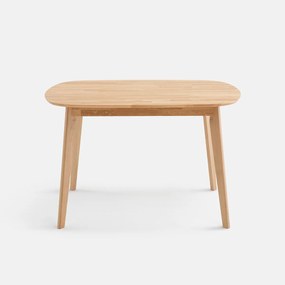 Eettafel, rechthoekig, van massief eikenhout, 4-persoons, Dalmar