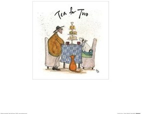 Kunstdruk Sam Toft - Tea for Two, Sam Toft, (30 x 30 cm)