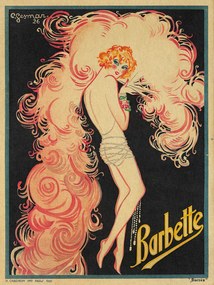 Kunstdruk Barbette Advert (Vintage Lady), (30 x 40 cm)