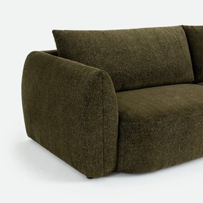 5-zits trapezebank in gemêleerde chenille, EDITH