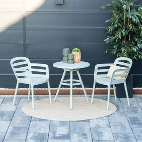 Garden Impressions Mira balkonset 3-delig - Faria tuintafel Ø60 cm - olijf