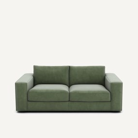 Compacte bank 3-zit in fluweel, Skander