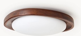 Plafondlamp Matthew met frame van essenhout