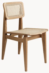 Houten stoel C-Chair van eikenhout met Weens vlechtwerk