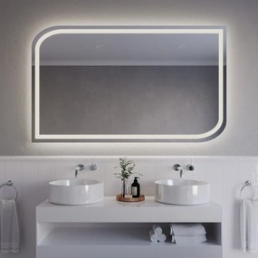 Atypische badkamerspiegel met LED verlichting A9