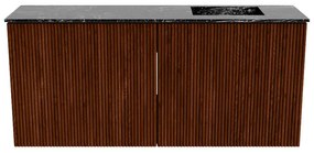 Mondiaz Joya DLux 90cm toiletmeubel ruby met wastafel faye rechts 1 kraangat lava