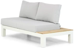 Loungeset 6 personen Aluminium/teak Wit Lifestyle Garden Furniture Ravalla/Seaside