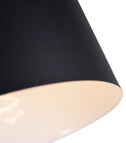 Retro vloerlamp zwart draai- en kantelbaar - Chappie