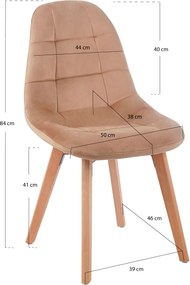 Set 4 Kelen Fluwelen Stoelen