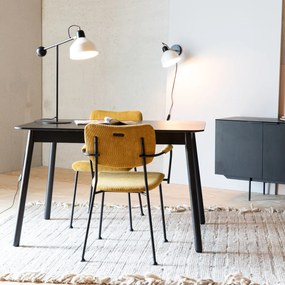 Zuiver Benson Design Eetkamerstoel Okergele Stof
