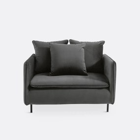 XL fauteuil in fluweel, Ivete