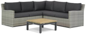 Hoek loungeset 5 personen Wicker Grijs Garden Collections Giardino/Riviera