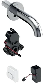 Geberit Piave elektronische wandwastafelkraan koud voor netvoeding 17cm chroom 116.261.21.1